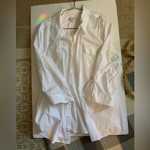 Croft & Barrow XL White 100% Cotton Button Down